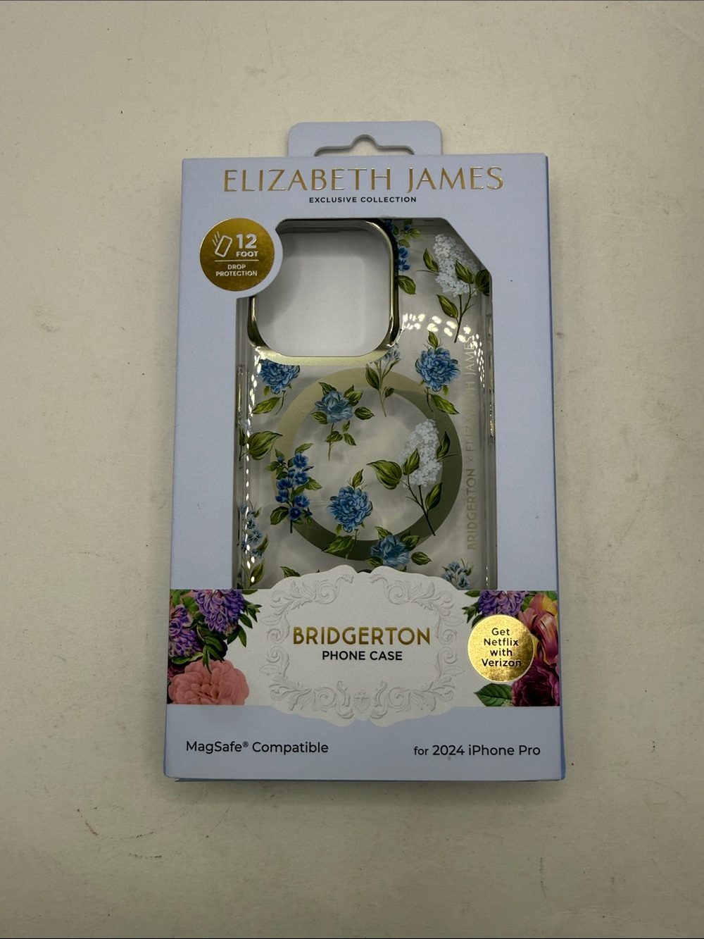 NWT Elizabeth James Case MagSafe iPhone 16 Pro Blooming Waltz Bridgerton Floral